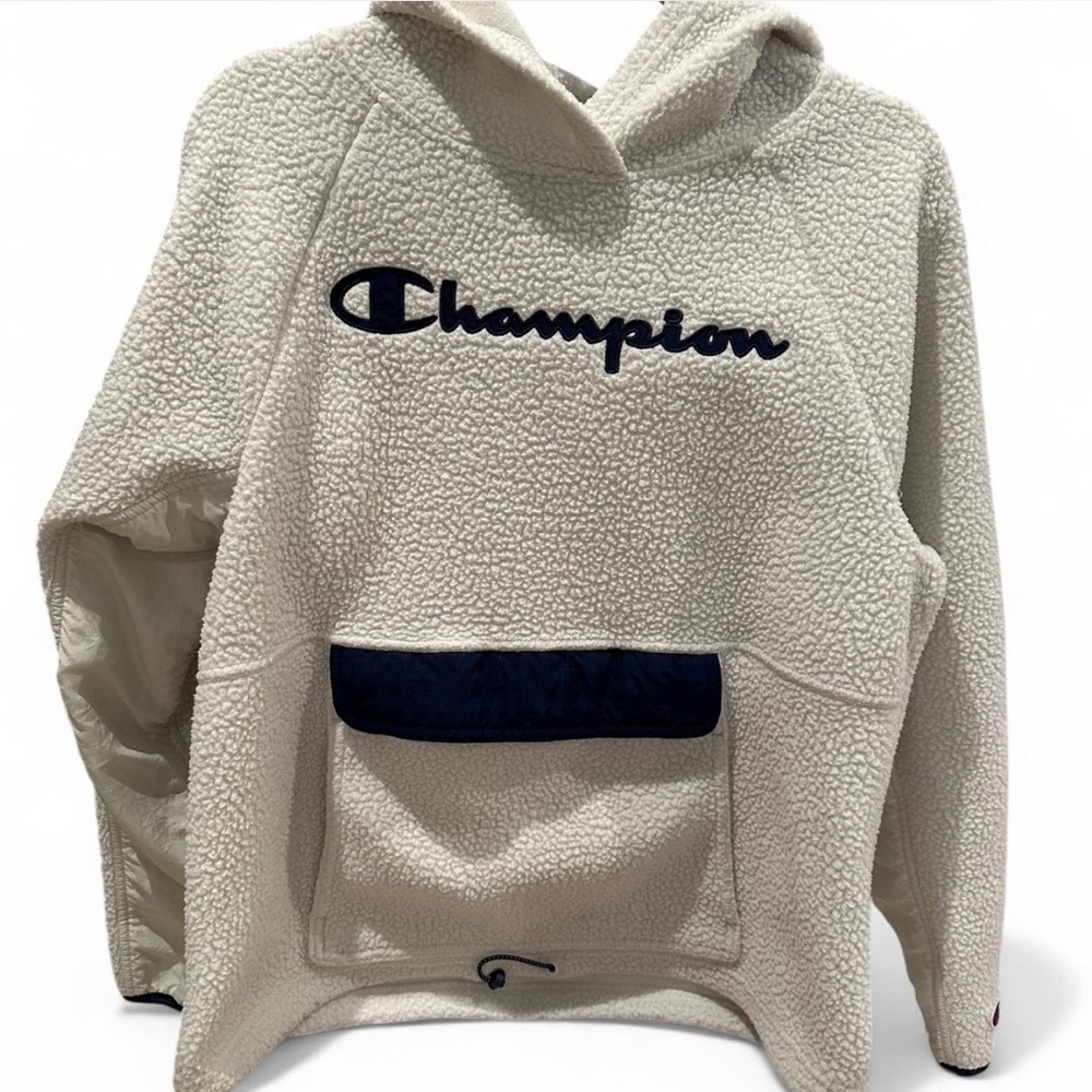 Champion White/Cream Fleece Pullover